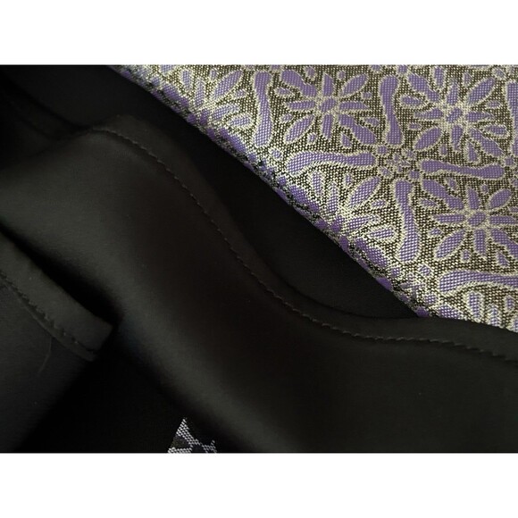 Wendy Bird Erin Fetherston Size 4 Sleeveless Purple Gold Cut Out Bow Dress - Picture 12 of 14